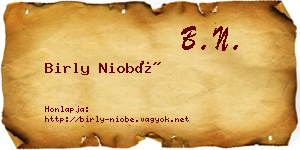 Birly Niobé névjegykártya
